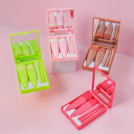 Small Quantity LOGO Customization Travel Makeup Brushes Set Portable Small Mini Makeup Brushes Kit