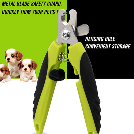 Hot Selling Custom LOGO Safety Professional Stainless Steel Pet Nail Clippers Cat and Dog Nail Clippers With Safety Guards