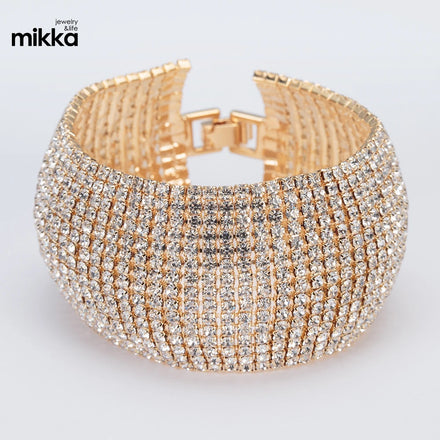 High Quality Fashion Bridal Rhinestones Bracelet Women Wedding Bracelet Jewelry