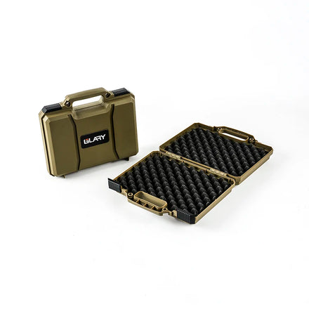 GLARY Stackable Hand Gun Case Box Portable Hard Plastic Gun Box Case With Foam High Quality Durable Gun Storage Case Box