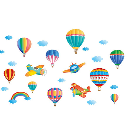 Removable cartoon cute balloons pvc wall sticker for kids baby nursery children wall decals