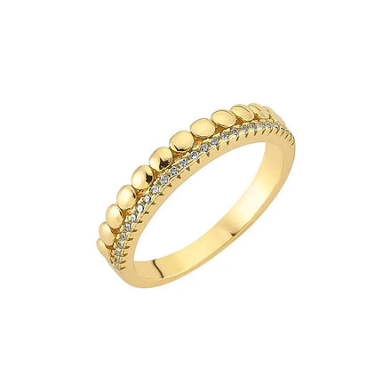 925 Silver Zircon Real Gold Ring Rhodium Plated for Wedding Party Anniversary Occasions