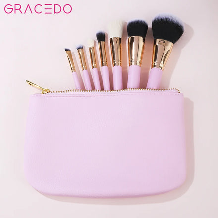 GRACEDO Brush Make Set up Black Luxury Makeup Brush Set Kit Wholesale Wood Handle Private Label Foundation Cosmetic Makeup Brush