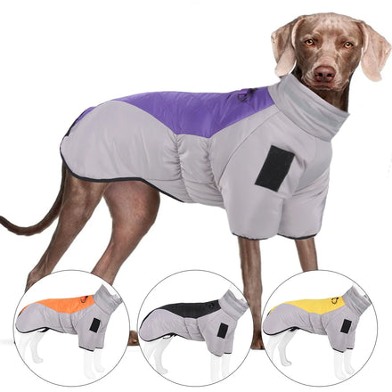 XL-6XL Large Dog Clothes Cotton-padded Winter Jackets Cold-proof Waterproof Coats