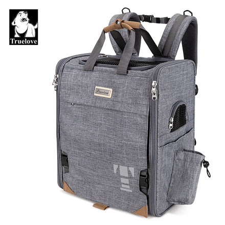 Truelove Wholesale Luxury Mesh Durable Nylon Travel Pet Shoulder Backpack Comfortable Breathable Cat Dog Carrier Bag for Outdoor