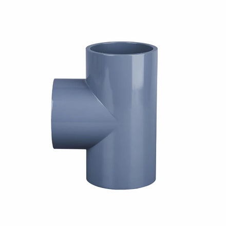 China High Quality 1/2inch to 1-1/4inch CPVC Plastic Tee DN15 to DN32 DIN/ANSI CPVC Tee Fitting with ready to ship