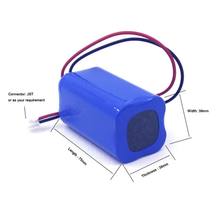 Rechargeable LiFePO4 18650 14.8v 4s1p Vacuum Cleaner Robot Battery Pack 2000/2200/2500mah 800 Cycles