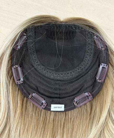 100% Premium European Hair Medium Brown Wavy Silk Top With Realistic Scalp Hand-tied Topper 6*7 7*9 Silk Base Toupee for Women