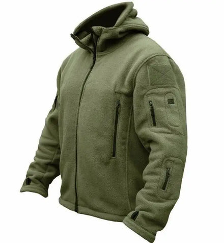 Wholesale Custom Men's Fleece Jackets Outdoor Windproof Warm Winter Coats for Hiking Traveling Hunting