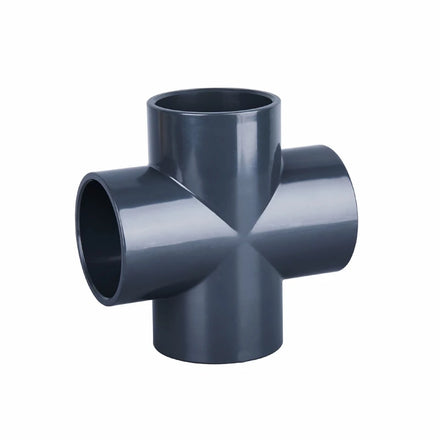 China Hot Sale DN15 to DN32 Upvc Cross 1/2 to 1-1/4inch Upvc Cross Fitting price