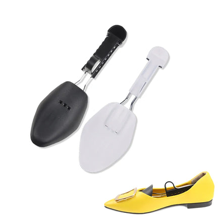 Shoe Stretcher Men Women Spring Plastic Shoe Tree Crease Protector Adjustable Snap-fit Design Shoe Widener Expander Model