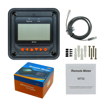 MT52 Remote Meter for EPEVER MPPT Solar Charge Controller RS485 LCD Backlit Screen MT-52/MT50