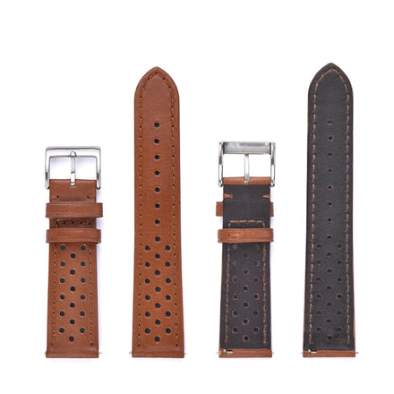 MZDTIMK 18mm 20mm 22mm Genuine Leather Watch Strap Premium Quality Rally Watch Band