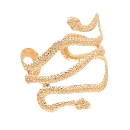 Snake Shape ArmBand Cuff Bracelet Bangle for Women Gold Silver Plated Adjustable Bangle Armlet