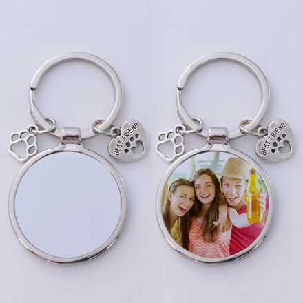 Wholesale Dog Paw Custom Sublimation Blanks Keychain for Daily Life