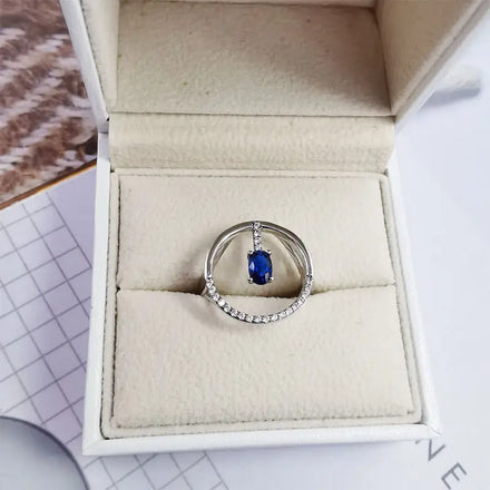New Fashion Trendry Gold Zircon Pave 925 Sterling Silver Gold Plated Engagement Ring with Oval Shaped Setting for Wedding Gift