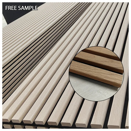 Natural Walnut Wood Slats Wall Panel Acoustic Board Sound Proof Wall Panels Acoustic Akustik Panel