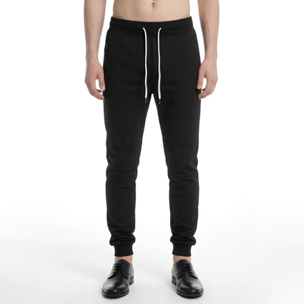 A84 New Men's Lightweight Casual Breathable Eco-Friendly Polyester Sports Pants Spring Slim Stretch Fitness Trousers Gym Workout