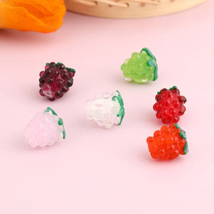 Colorful Grape Glaze with Holes Loose Beads DIY Handmade Jewelry Accessories Pendant Beads