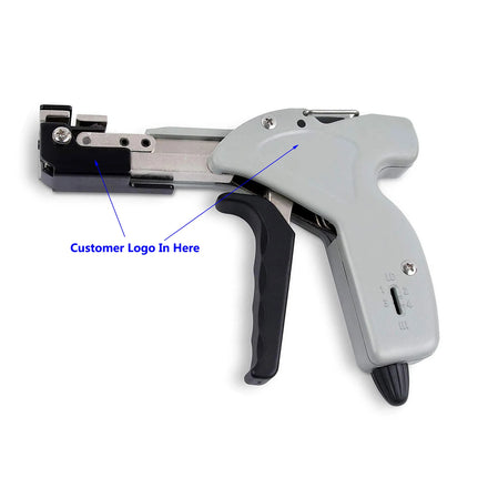 YUHANG Industrial DIY Grade Grey Stainless Steel Cable Tie Gun Secure Fastening Hand Tool 3-Year Warranty OEM ODM Customization