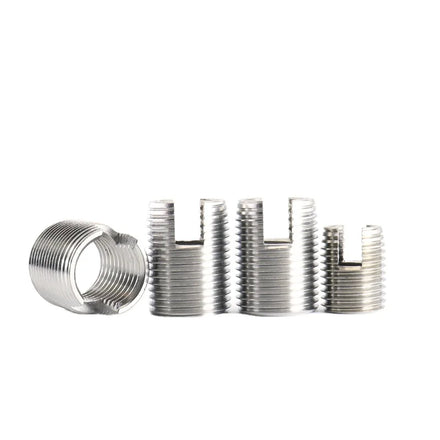 302 Type Self-Tapping Threaded Insert Stainless Steel Threaded Sleeve Fasteners for Material Reinforcement