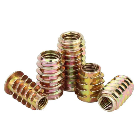 M6 M8 M10 Steel Galvanized Furniture Wood Threaded Bushing D Hexagon Socket Insert Nuts