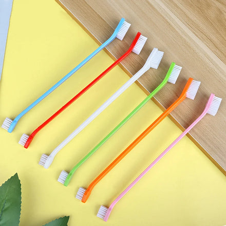 Dog Teeth Chewing Cleaning Care Tool Pet Double-headed Dental Hygiene Brushes Toothbrushes for Pet Cats and Dogs