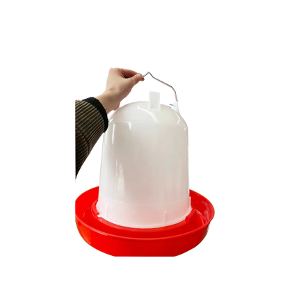 Wholesale New Condition Plastic Chicken Drinkers and Feeders Red and White 11L Beys Bys-d002 for Poultry Farm Chickens