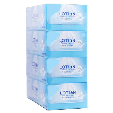 Soothing Lotion 100 Sheets Pure Virgin Box Facial Tissue Paper with Coconut Oil