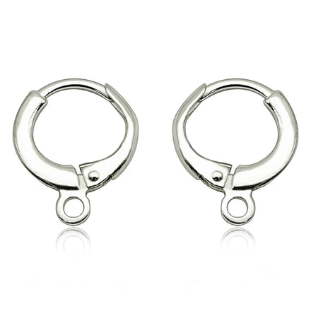 New Hot Selling DIY Custom Jewelry Findings Hoop Hook Component 925 Sterling Silver Earring Accessories