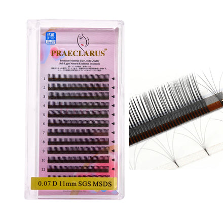 Wholesale 5D Flora 1st Auto Blossom Eyelash Extensions Natural Eyelash Curl CD Dd Thickness 0.07mm Easy Fan Lashes