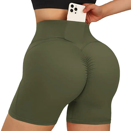 Fashion Hot Sale Custom logo Scrunch Butt Shorts Workout Gym Shorts With Pockets