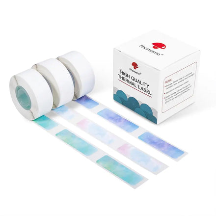 Waterproof Anti-Oil 12mm X 40mm Adhesive Sticker Starry Night Round Label for Phomemo D30 Printer for Industrial Use Fruits