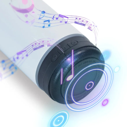 Sublimation Blanks Bluetooth with Straw 20oz Music Tumblers Blank Sublimation White Stainless Steel Mug Wholesale