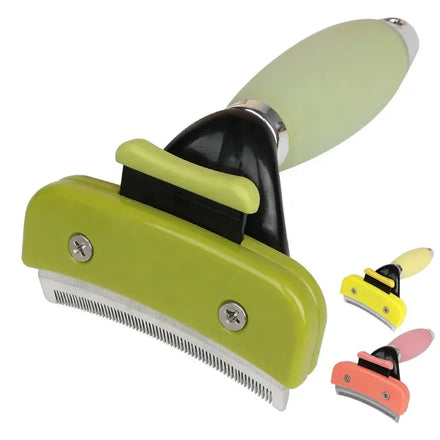 Factory Wholesale Custom Logo Silicone Cat Dog Shedding Brush Self Cleaning Brush Pet Grooming Deshedding Tool for Dogs