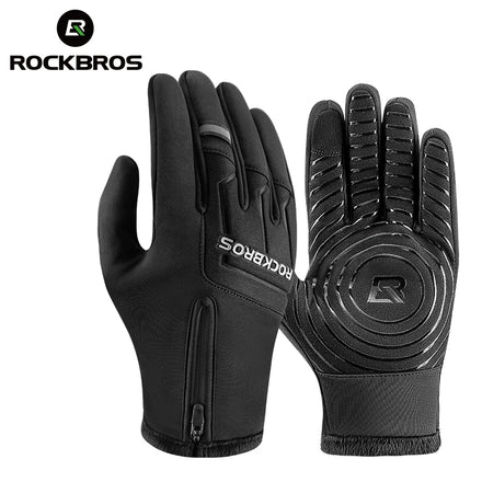 ROCKBROS Winter Gloves for Outdoor Cold Weather Custom Winter Gloves With Logo Anti Slip Bicycle Cycling Gloves