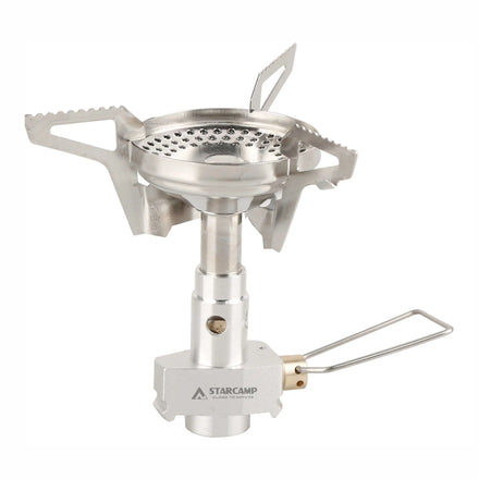 STARCAMP 3000W Steel Gas Stove Outdoor Solo Backpack Hiking and Camping Works with Butane and Propane