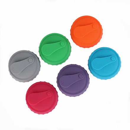 Leak Proof Reusable Silicone Soda Can Lids Beer Can Top Cover Silicone Can Stopper for Standard Size Soda/Beer/Energy Drink Cans