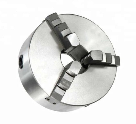 Yiyuan Manual Stainless Steel 3/4-Jaw Self-Centering Lathe Chuck for CNC Lathes & Woodworking Turning