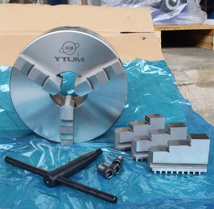 3 Jaw 250mm Self Centering Steel Manual Lathe Chuck K11 250 for Heavy Duty Lathe