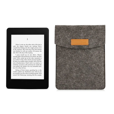 6 Inch Sleeve Case Bag Portable Felt Carrying Pouch Protective Cover for 6 or 7 Inch Tablet E-Reader