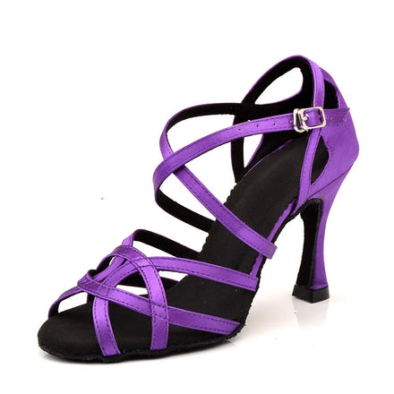 Wedopus Purple Eggplant Women Dancing Shoe Sandals 9CM