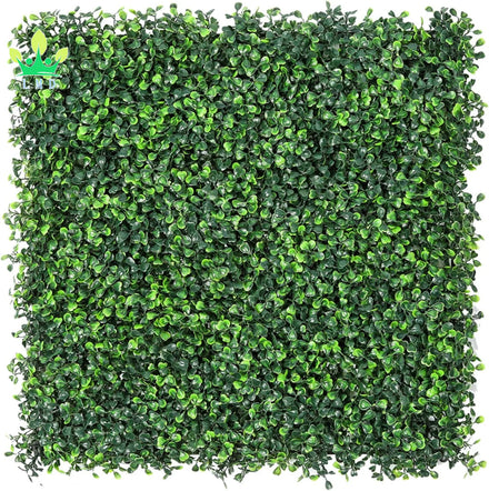 12 Pieces 20x 20 Artificial Boxwood Panels Topiary Hedge Plant Privacy Fences for Outdoor Indoor Decor