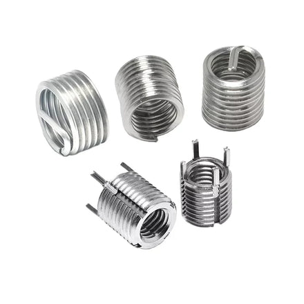 M5*0.8 Industrial Keensert Stainless Steel Zinc Alloy Key Locking Thread Insert Fasteners Shoulder Washer 15mm Length