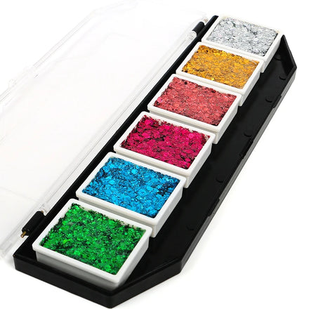 Bling Shinning Gleam Glitter Cream Pallet for Hair Body Make up Glow in the Black Night