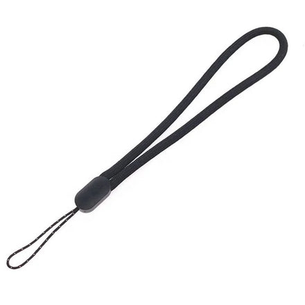 Custom Black Polyester Woven Rope Strap Customized Short Wrist Lanyard for Camera Phone Torch Water Bottle Toy Key Light Sticks