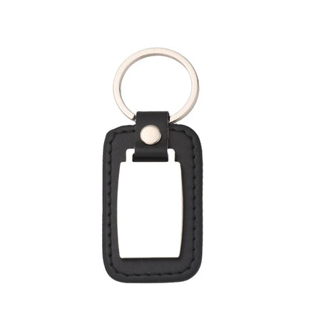 Souvenir Gifts Promotion Laser Engraving Keychain Laser Blank Leather Keychains