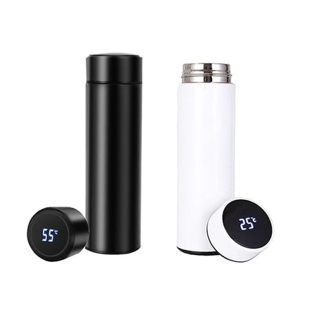 500ml Vasos Double Wall Vacuum Insulated Thermal Flask Termo De Agua Smart Luxury Water Bottles Thermos Intelligent Garrafas