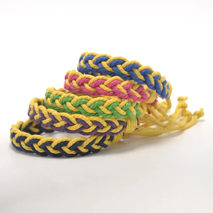 Waterproof Cotton Thread Bracelet Friendship Bohemia Adjustable Bracelet Band Colorful Amazing Gift for Adults