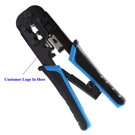 YUHANG DIY Network Cable Wire Crimping Tool Pass-Through/EZ/Legacy RJ11/RJ12/RJ45 Connectors CAT3/CAT5e/CAT6 UTP/STP Metric OEM
